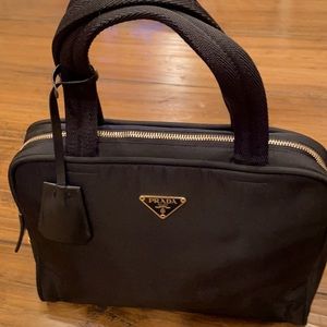 Prada Black Canvas Handbag